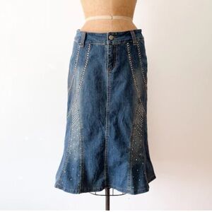 New With Tags Vintage Y2K cache Denim skirt